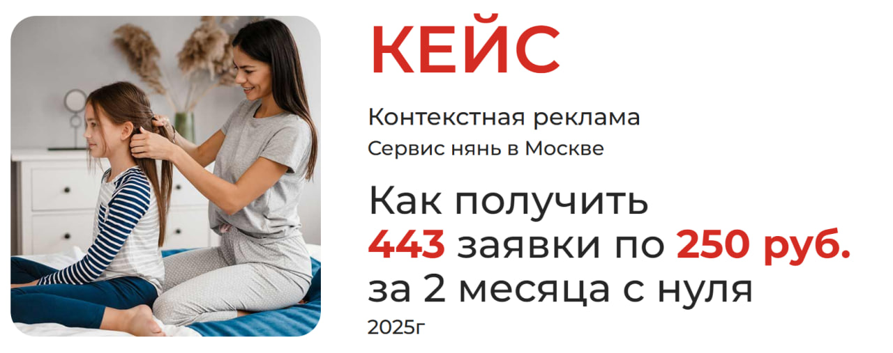 Кейс: Как получить 443 заявки по 250 ₽ за 2 месяца с нуля